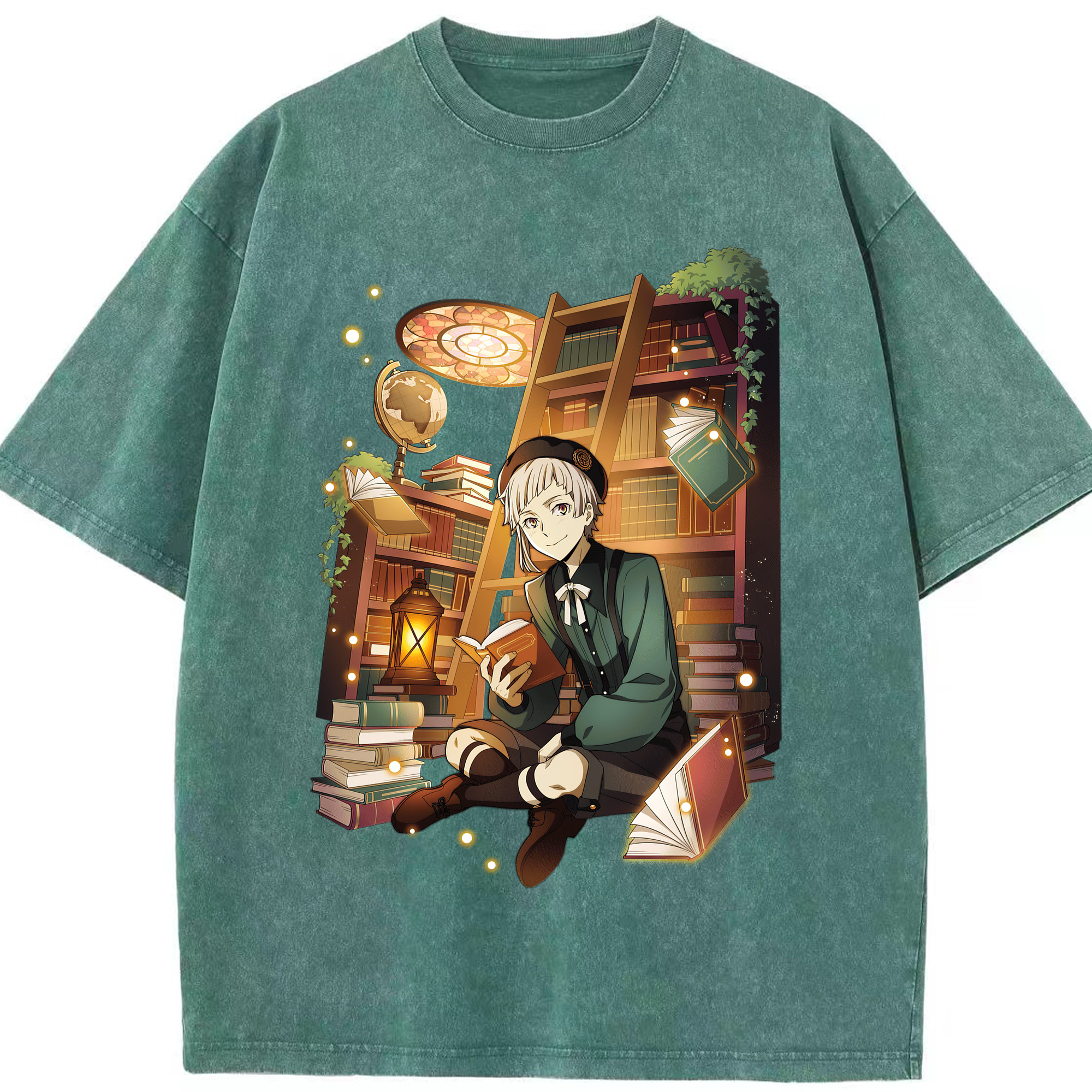（画像用） 文豪ストレイドッグス Bungo Stray Dogs 綿100% ヴィンテージ風 半袖Tシャツ（フロントプリント）